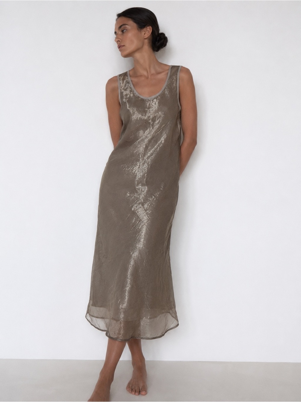 DKNY Silk Blend Taffeta Style Dress
